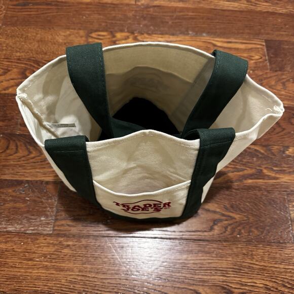 Mommy & Me NEW Trader Joe's Canvas Tote Bags Embroidered Reusable Pockets Green - Picture 6 of 16